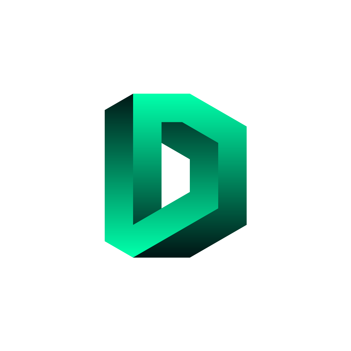 3D Letter D logo embodies depth, dimension, and excellence, meticulously crafted to make a bold industry statement with a sleek and impactful visual identity.