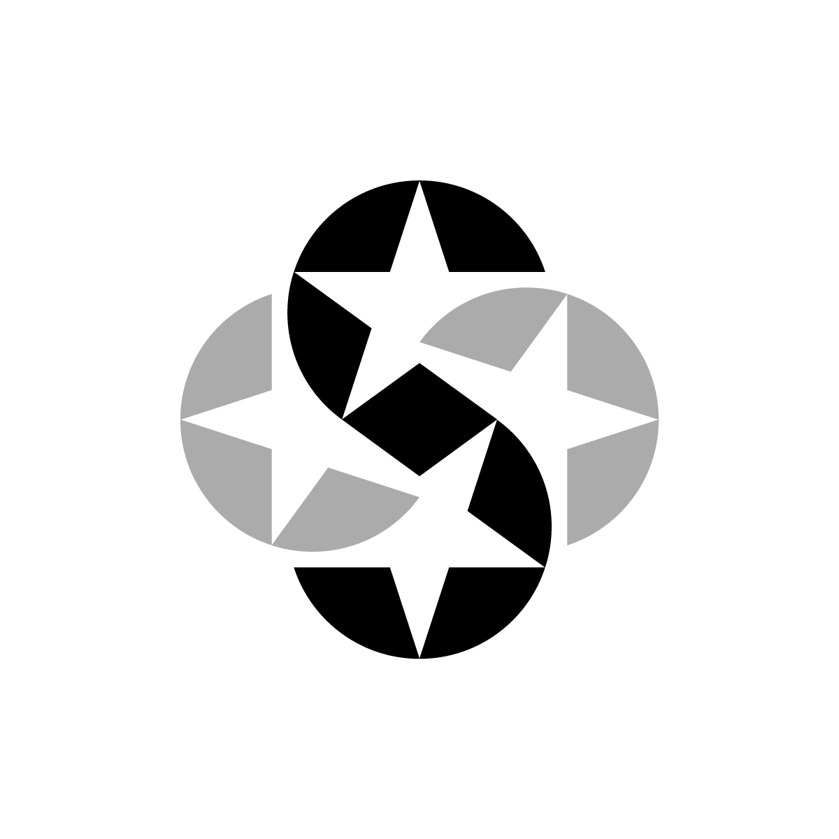 Stars S Logo creatively forms an 'S' with stars and circles, symbolizing excellence, unity, and limitless possibilities.
