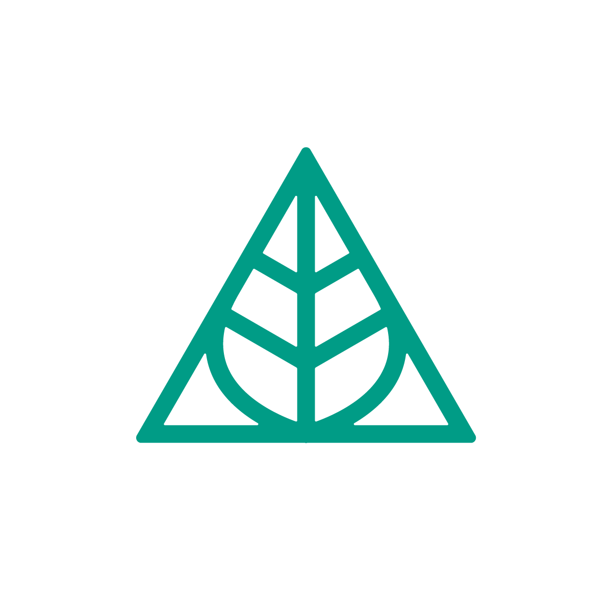 Triangle Leaf Logo elegantly blends lines, triangular form, and a leaf shape, symbolizing simplicity, vitality, balance, and growth. Perfect for environmentally conscious brands, the logo signifies harmony and a connection to nature with a clean, impactful design.