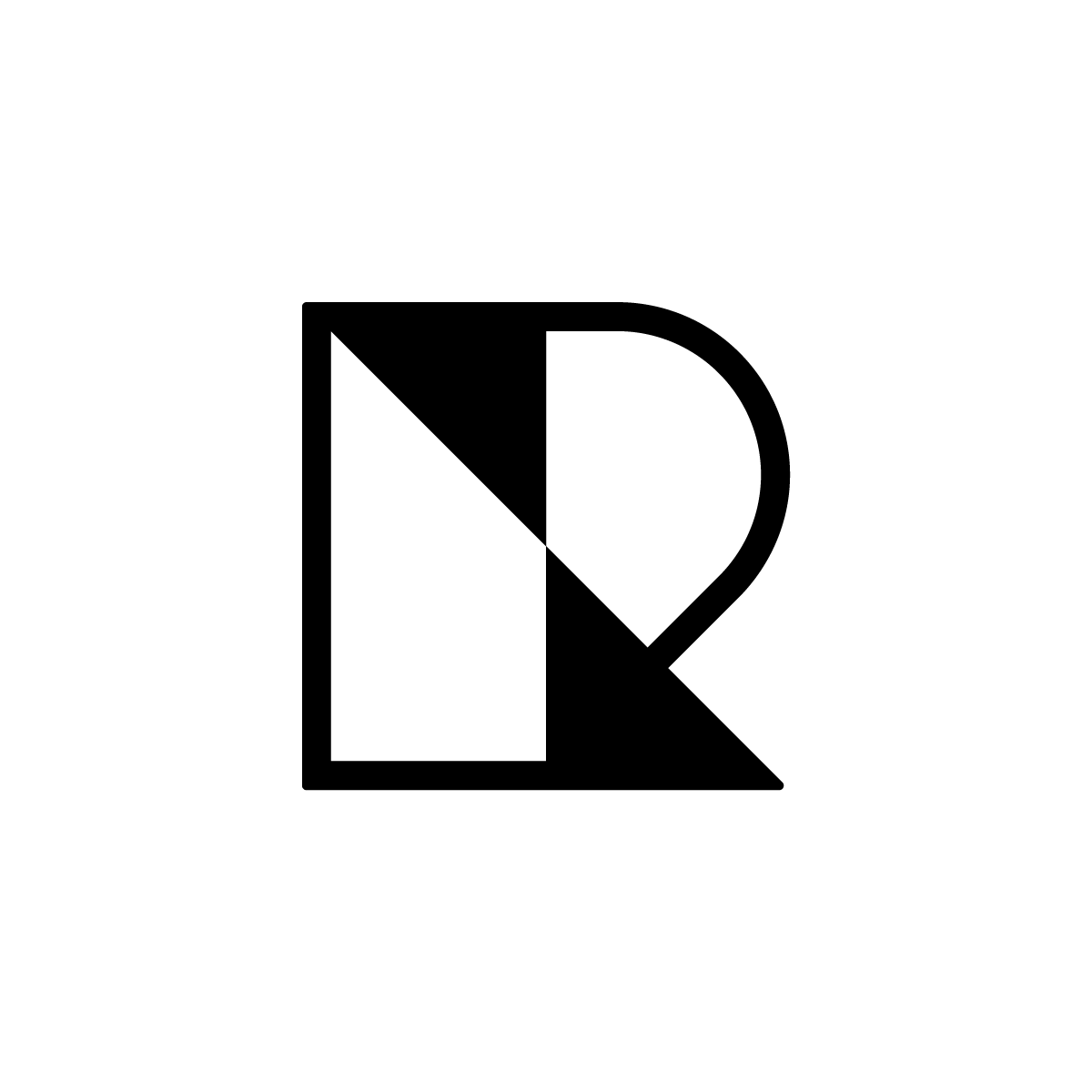 R Arrows Logo with arrows in 'R,' symbolizes sustainability, innovation, and renewal for eco-conscious brands.