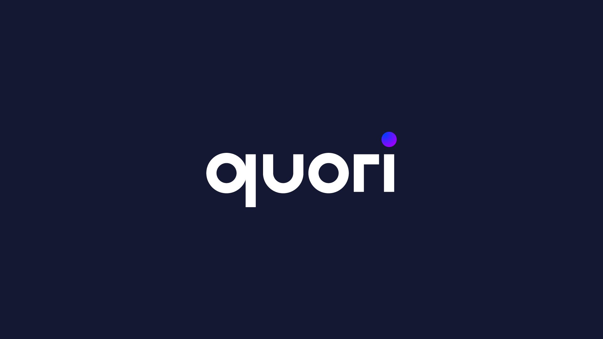 Quori - Risk Management Platform logo, custom lettering design, reflecting uniqueness and tailored risk solutions