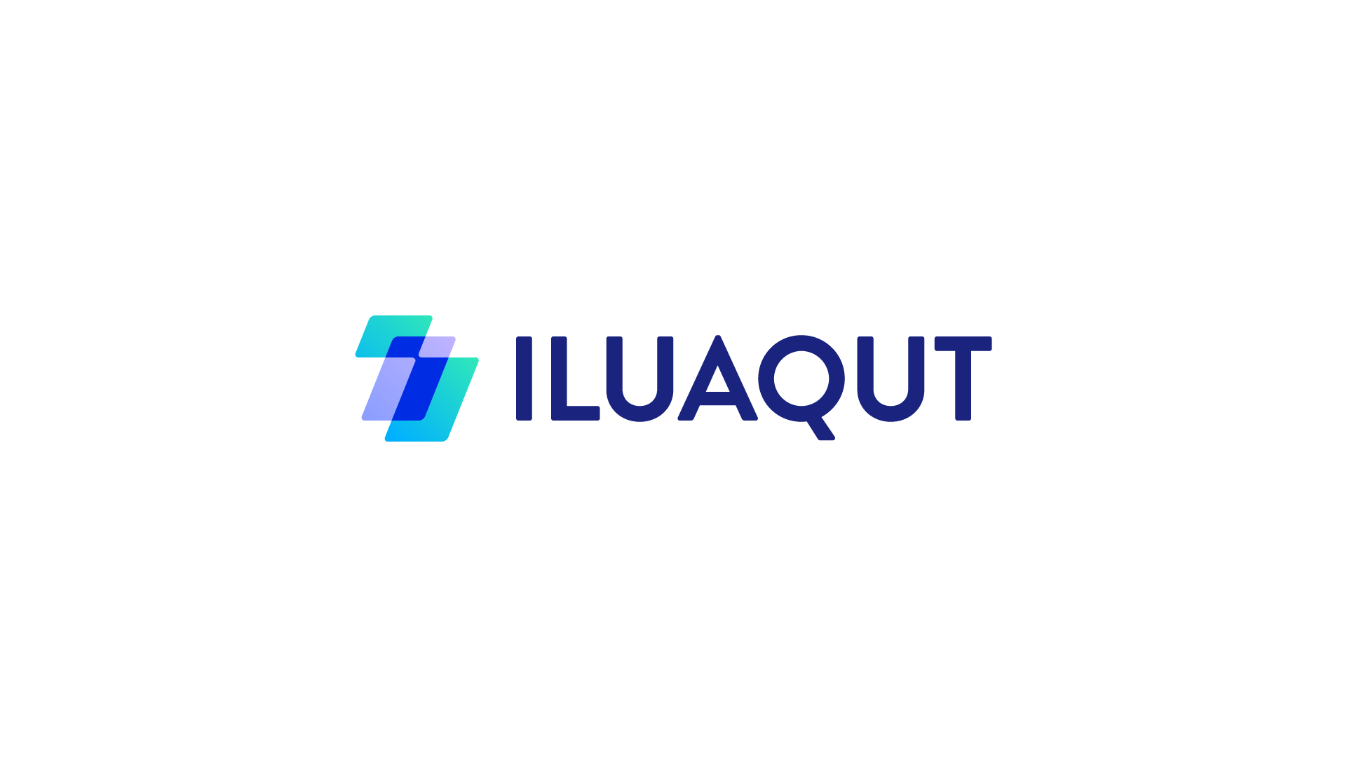 ILUAQUT - IT Consulting and Developing company logo, abstract letter 'I' design, representing innovation and technical expertise