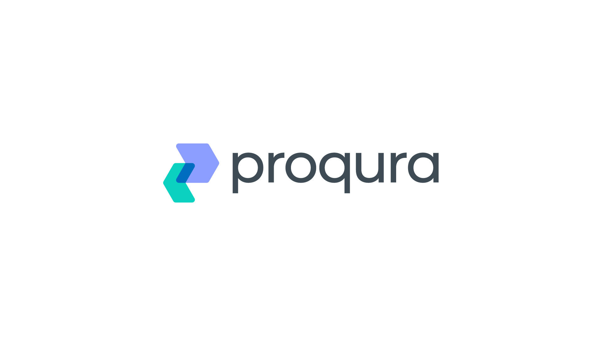Procura - SaaS E-procurement Solution logo, abstract letter 'P' built with arrows, symbolizing dynamic and efficient procurement