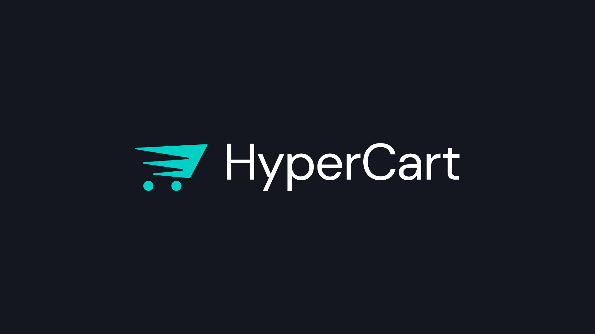 HyperCart - SaaS Software logo, cart design with speed elements, symbolizing efficiency and high-speed SaaS solutions