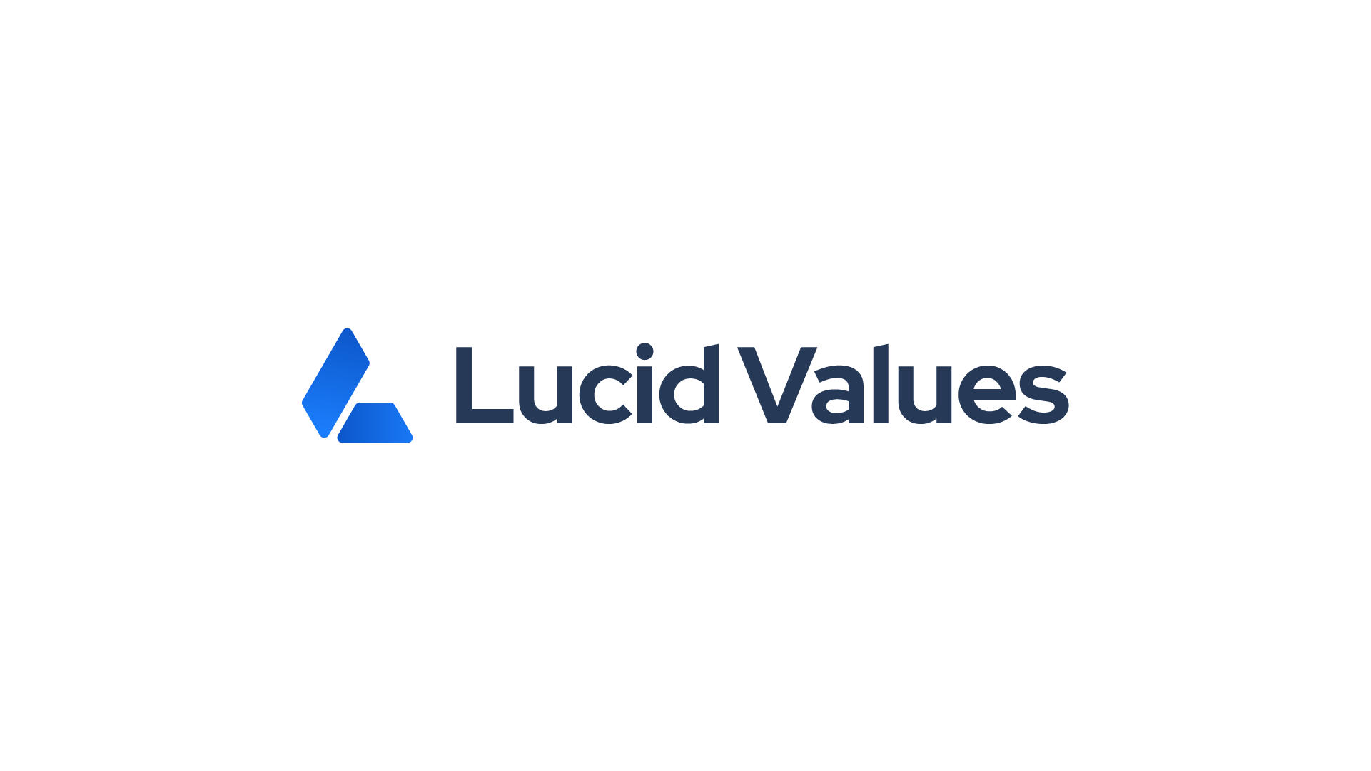 Lucid Values - Job Board Website logo, letters 'L' and 'V' combined in one shape, symbolizing clarity and strong values in job opportunities