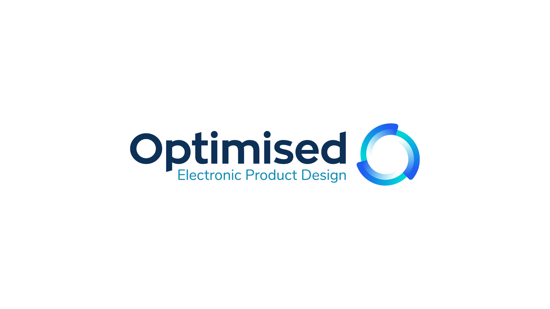Optimised - Electronic Product Design Company logo, creative circle letter 'O,' symbolizing innovation and optimization in electronic product design