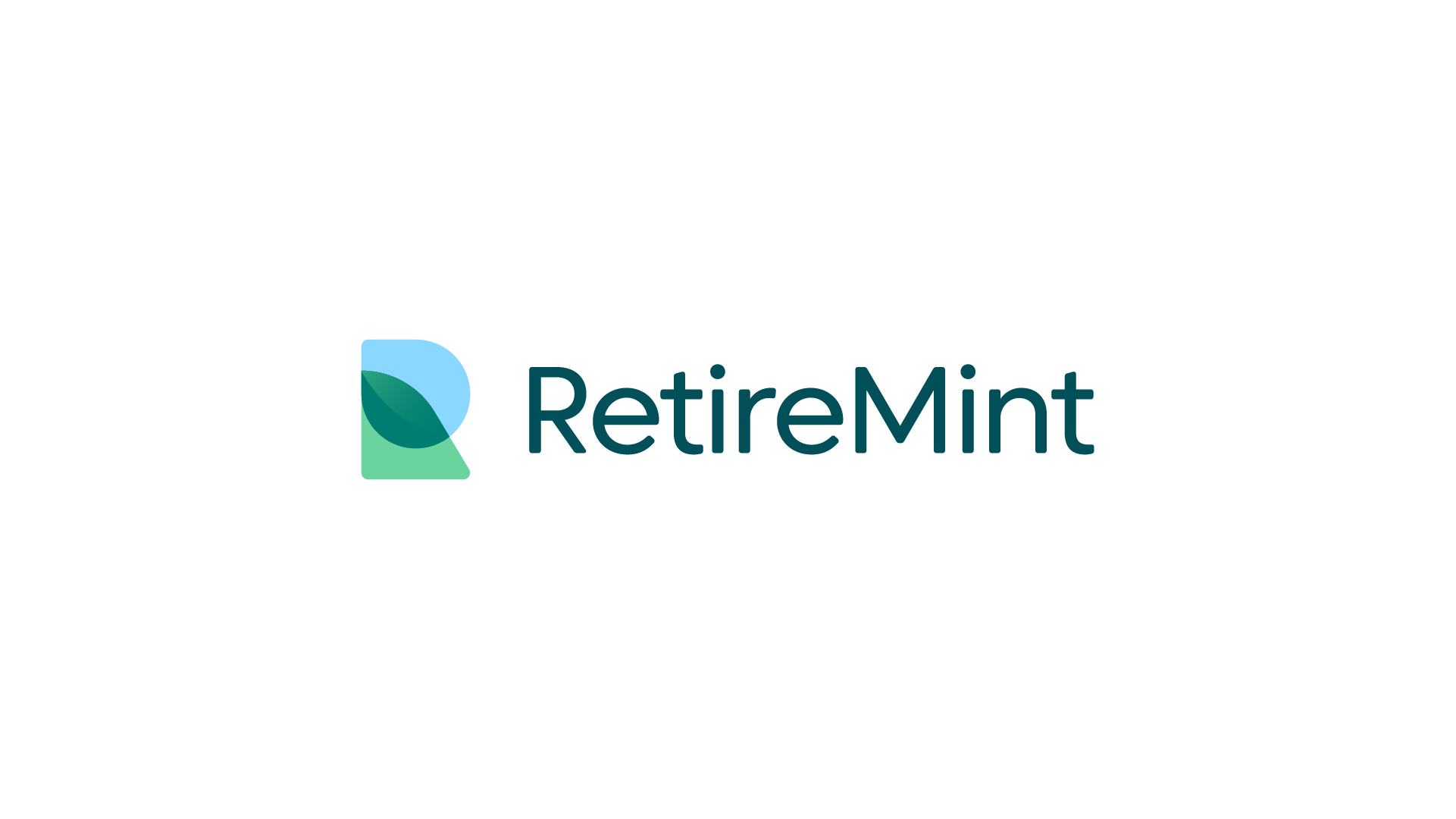 Online Retirement Guide logo, letter 'R' mixed with mint leaf, symbolizing financial growth and freshness in retirement planning