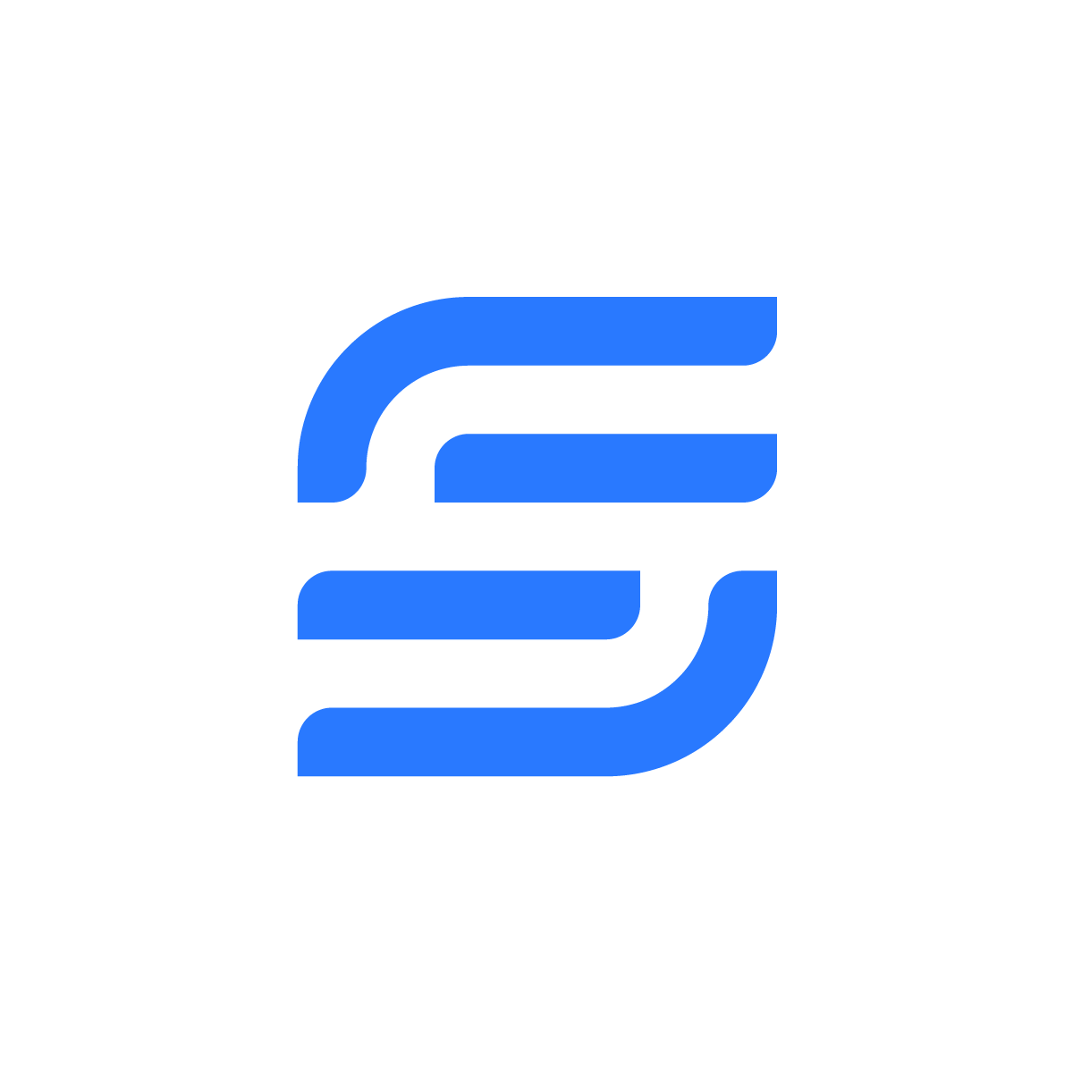 S Steps Logo: A square with rounded corners, lines forming the letter S inside