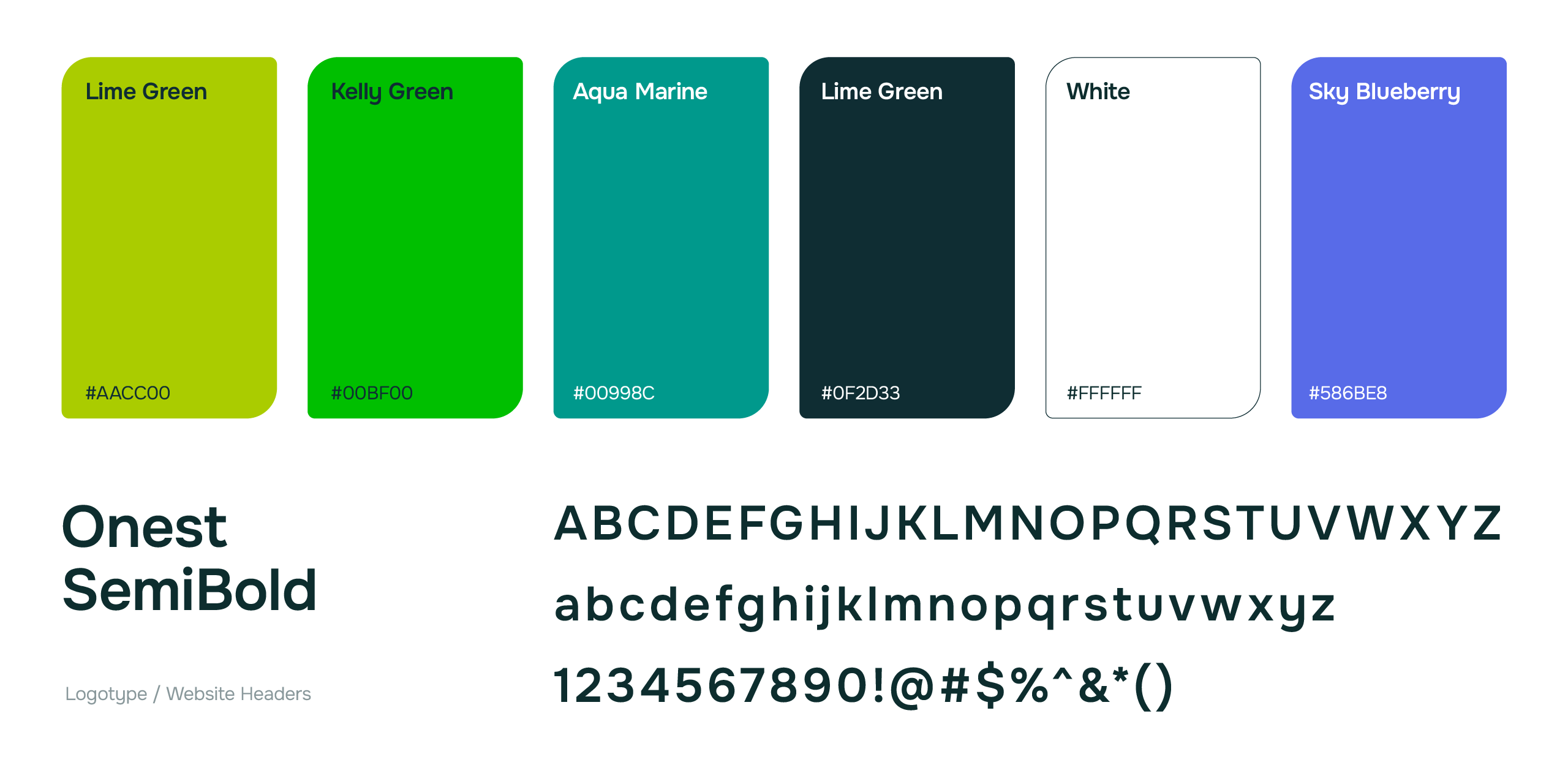 Foodstack’s style guide, featuring its official colors and fonts for consistent branding.