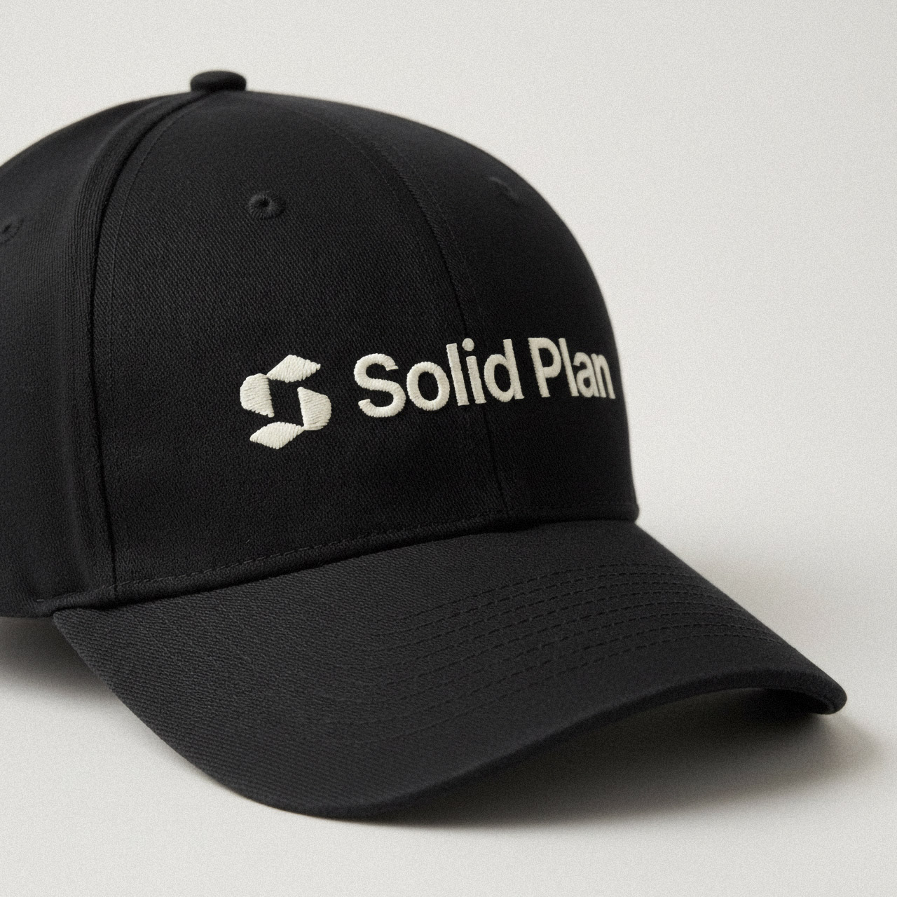 embroidered logo on construction cap branding mockup