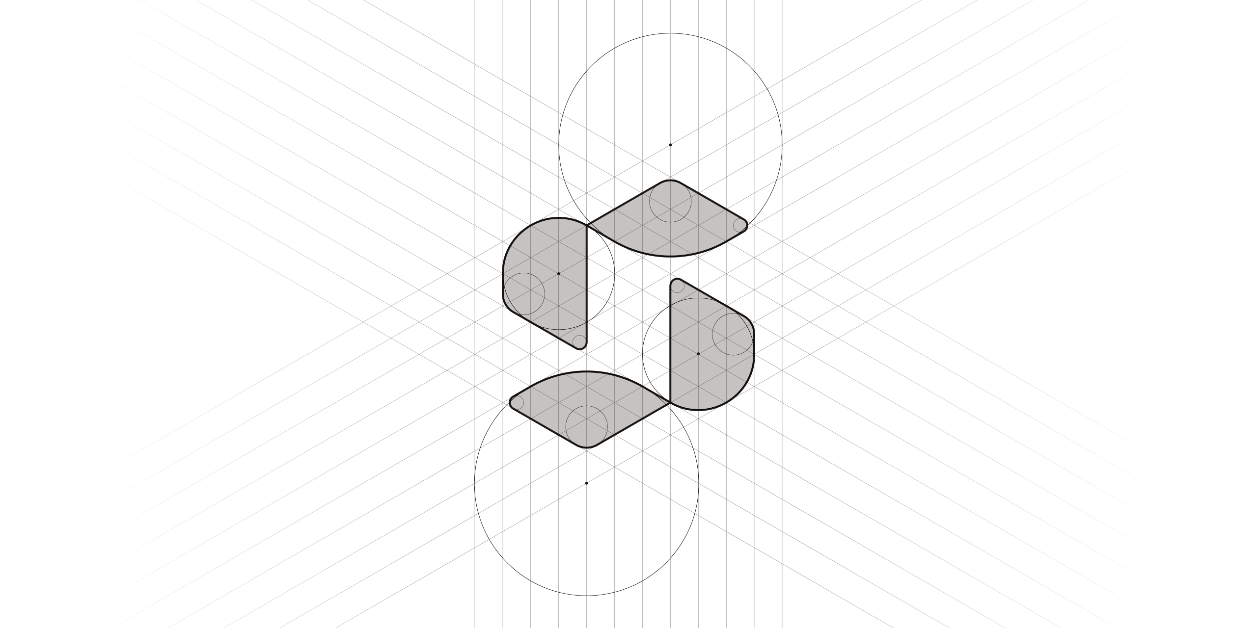 Solid Plan logo grid showing proportions and structure for precise design