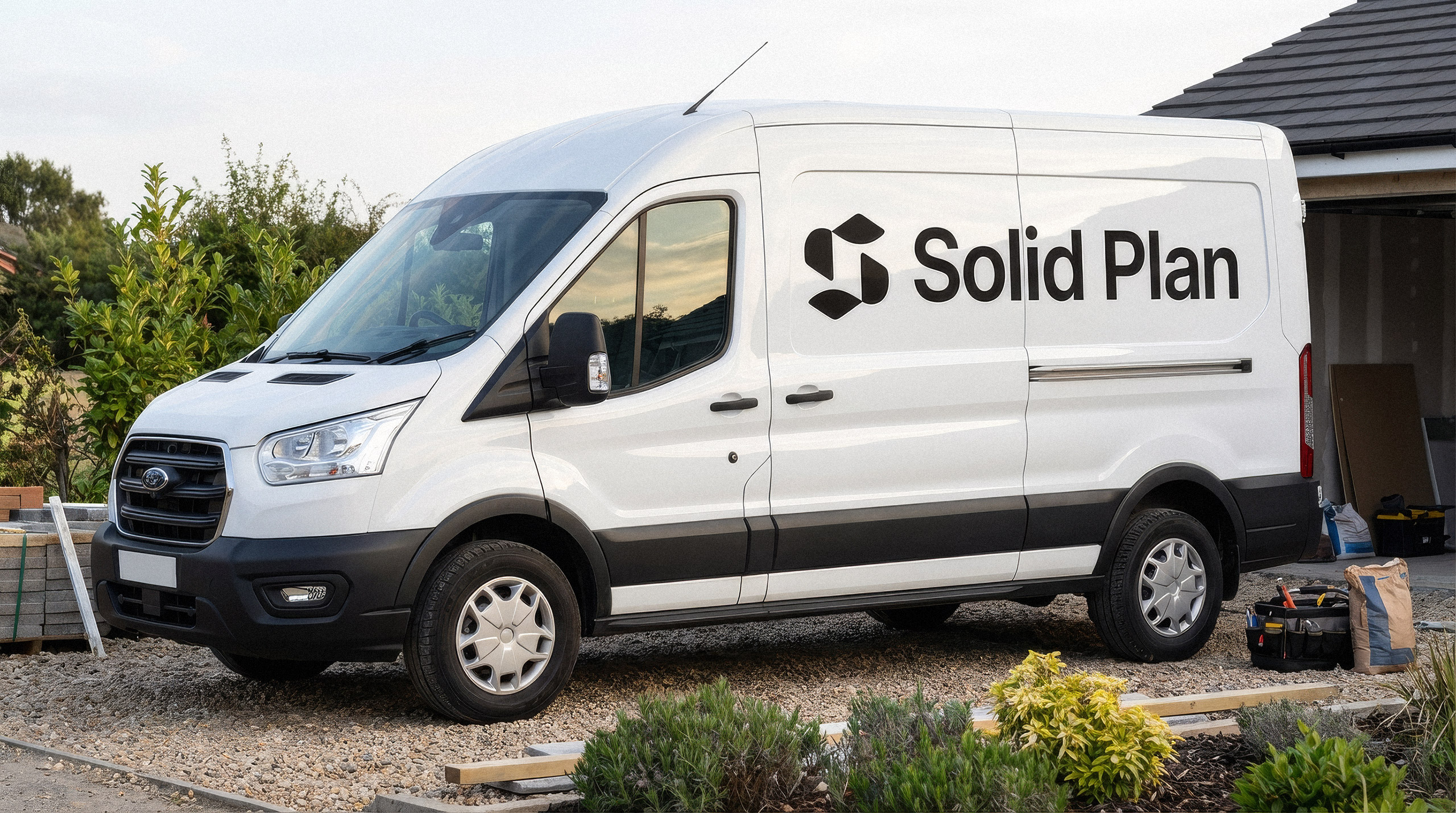 logo on vehicle mockup