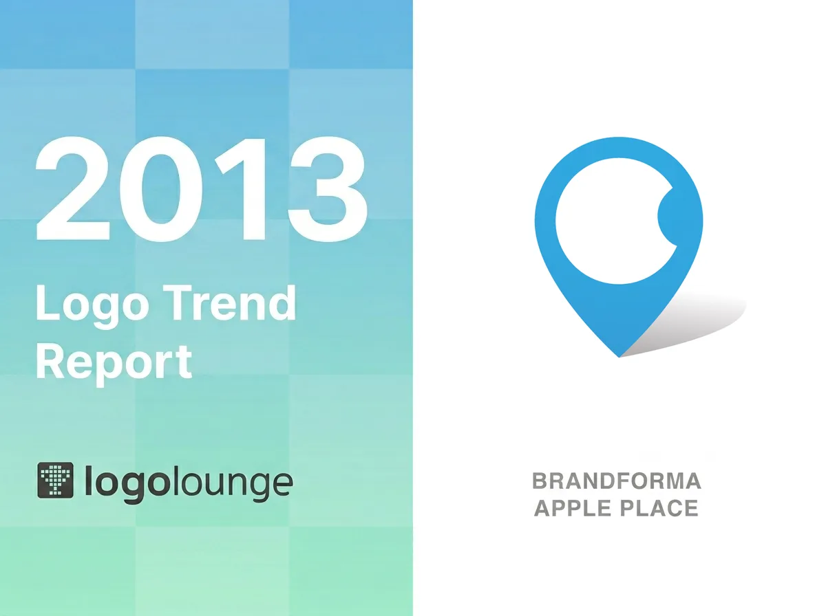 LogoLounge 2013 Logo Trend Report — Brandforma “Apple Place” logo Brandforma Apple Place logo featured in LogoLounge 2013 Logo Trend Report, Here category