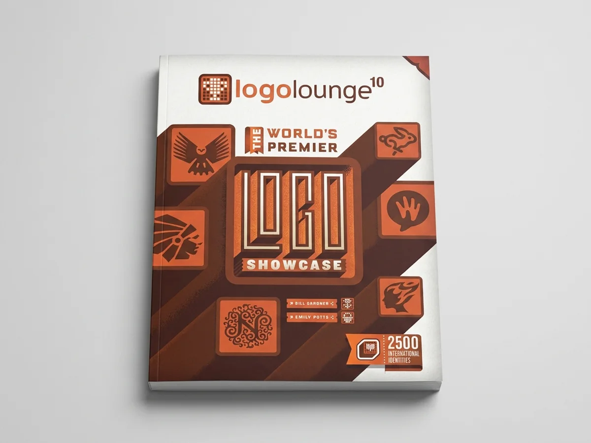 LogoLounge Book 10 (2017) by Bill Gardner & Emily Potts LogoLounge Book 10 (2017) cover featuring 14 logos by Brandforma