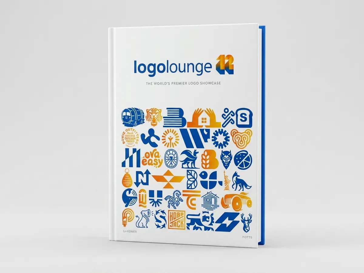 LogoLounge Book 12 (2021) by Bill Gardner & Emily Potts LogoLounge Book 12 (2021) cover featuring 8 logos by Brandforma