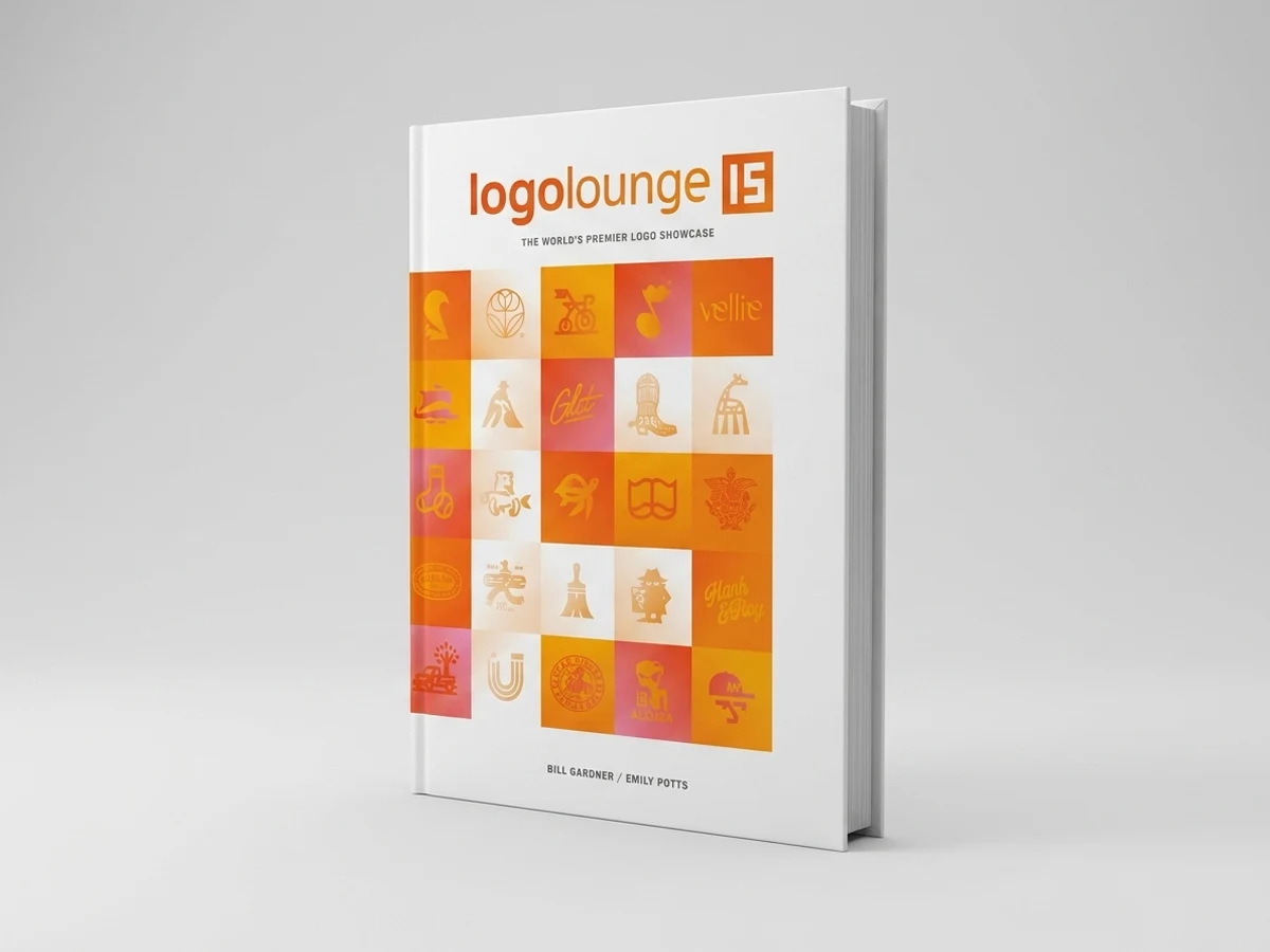 LogoLounge Book 15 (2025) by Bill Gardner & Emily Potts LogoLounge Book 15 (2025) cover featuring 18 logos by Brandforma