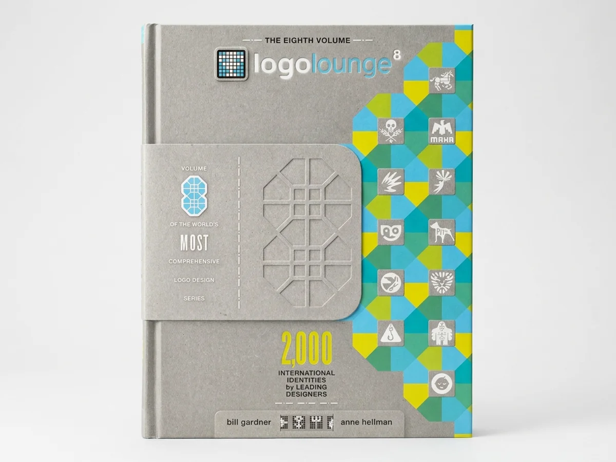 LogoLounge Book 8 (2014) by Bill Gardner & Anne Hellman LogoLounge Book 8 (2014) cover featuring 2 logos by Brandforma